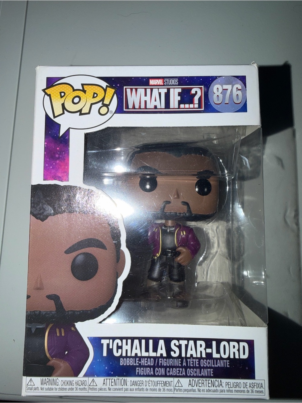 Funko Pop Marvel What If T'Challa Star-Lord #876 Unmasked Vinyl Figure